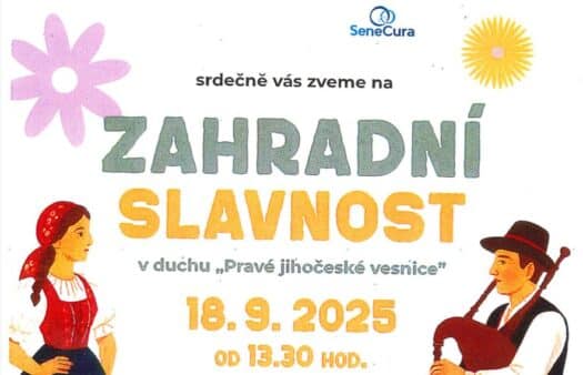 POZVÁNKA: Zahradní slavnost - 18. září 2025